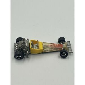 Hot Wheels Odd Rod‎ Yellow w/ Flames 1976 Mattel Blackwall Vintage